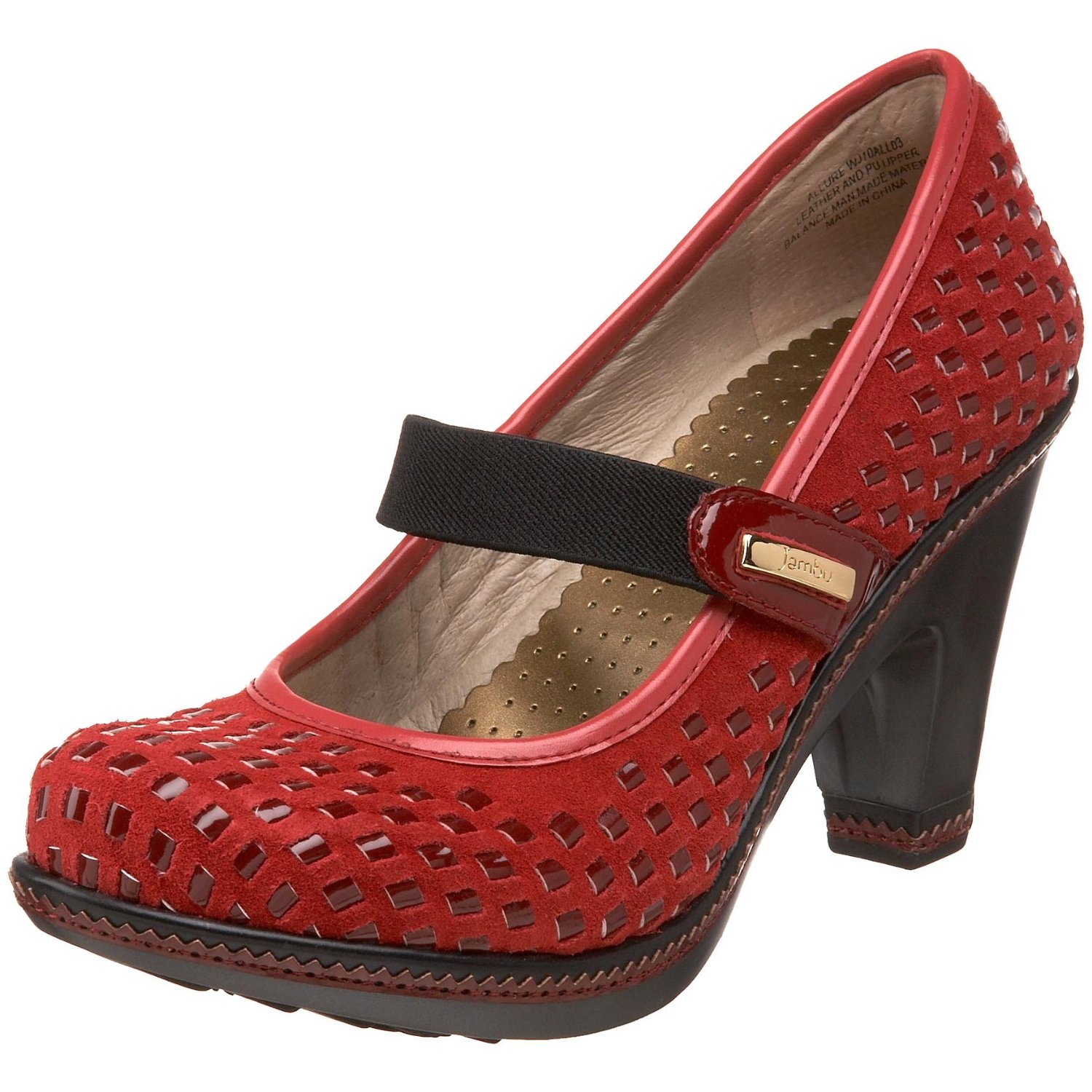 Hello cute red pump! Happy New Year! This mary jane is built rigid to ...